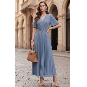 Short Blue Evening Dress with Long Sleeve Design for Party Short Blue Evening Dress with Long Sleeve Design for Party