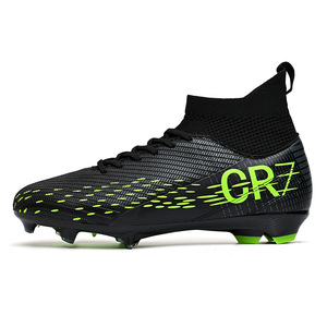Chaussures <span class=keywords><strong>de</strong></span> football professionnelles <span class=keywords><strong>pour</strong></span> hommes les plus vendues, <span class=keywords><strong>crampons</strong></span> <span class=keywords><strong>de</strong></span> football sur terrain ferme, style basketball, personnalisables avec logo OEM en usine - Product Image 3