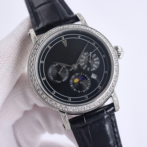 Cao Cấp Bốn Biển Gmt Đồng Hồ Bằng Constantine 4500V Thép Vua Tự Động Hai Thời Gian Khu Vực Thép Không Gỉ Ban Nhạc Chống Nước - Product Image 1