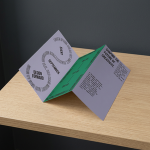 Elegante y Espacioso Cartel Plegable en Z para Exhibición de Productos, Guía para el Cliente, Entrega de Mensajes de Marketing, Impresión de Logotipo Personalizable - Product Image 2