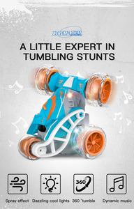 HOSHI 1615 KF22 Auto Acrobático con Spray de 2.4Ghz, Vehículo con Giro, Auto a Control Remoto para Niños, Regalo de Navidad, <span class=keywords><strong>Juguetes</strong></span> de Auto RC - Product Image 4