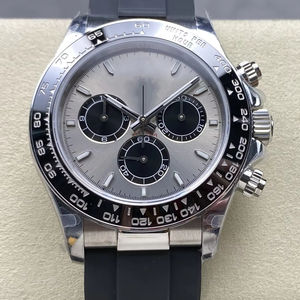 Montre mécanique de plongée de luxe de qualité supérieure 40 mm QF Factory 126519 acier 904L mouvement 4131 poids 155g Chrono gris panda - Product Image 1