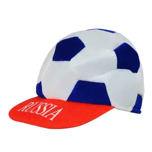 工厂销售嘉年华嘉年华欧盟世界杯足球帽加油道具牛头节庆典派对帽足球帽