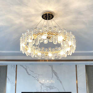 Decoración del hogar Led decoración del hogar marroquí techo redondo cristal círculo lámpara de araña - Product Image 2