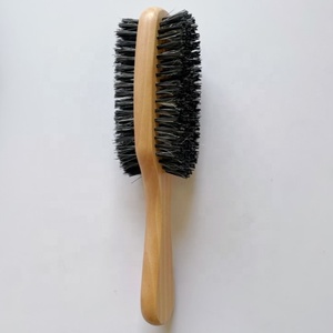 Brosse à cheveux Ionic Laser 360 Wave Magic Wooden Club à poils en polyester, type paddle, <span class=keywords><strong>rouge</strong></span> naturel, pour usage domestique - Product Image 2