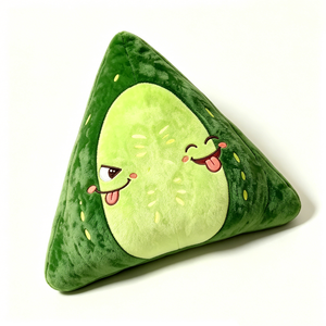 Customized Cucumber U-Shaped Plush <b>Neck</b> <b>Pillow</b>, Cartoon Double Face Cucumber Travel <b>Neck</b> Cushion - Product Image 2