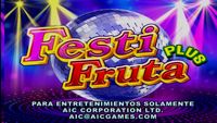 BORDEN Festi Fruta Plus Machine de jeu de société PC en fibre de verre à monnayeur, en anglais, pour 1 joueur, prise US, garantie 12 mois