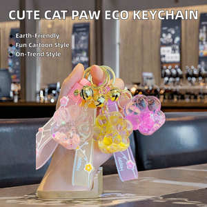 <span class=keywords><strong>Mochila</strong></span> de Moda con Diseño de Pata de Gato de Dibujos Animados, <span class=keywords><strong>Marca</strong></span> EAGLE, Personalizada con Impresión UV, Acrílico Plástico Ecológico, Regalo Promocional - Product Image 2