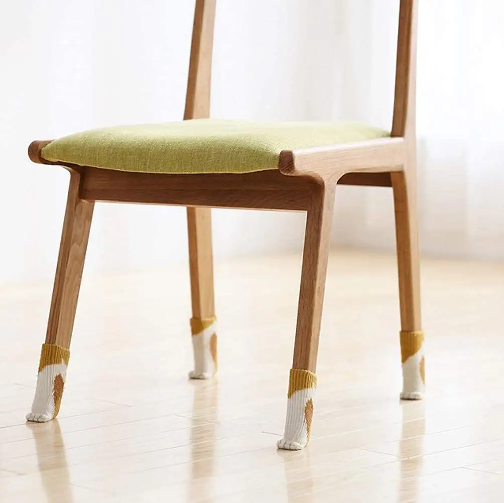 फैक्टरी मूल्य उच्च लोचदार फर्नीचर पैड गैर पर्ची कुर्सी पैर पैर मोजे फैंसी बिल्ली पंजा कुर्सी मोजे कुर्सी पैर मोजे