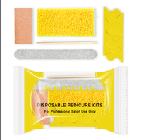 Berous 500 sets d'outils à ongles jetables, 5 pièces, kit de manucure professionnel, kit de pédicure