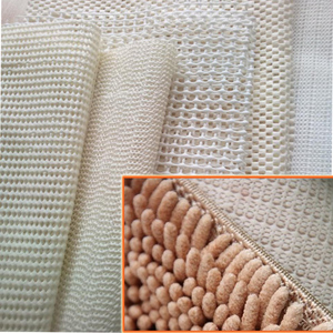 Cuscinetto antiscivolo in rete di plastica PVC rivestito in pvc OEM di fabbrica per tappeti tappetino antiscivolo per tappeti spessi - Product Image 6