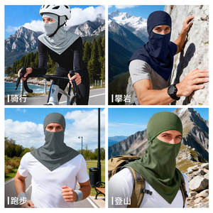 Customizable Outdoor Cycling Balaclava Hat Breathable Mesh Quick Drying Face Shield Sun Protection Neck Cover - Product Image 3