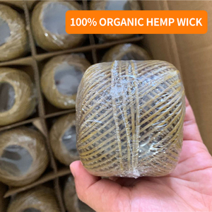 Customized Size Cheap Price <strong>Wick</strong> Safety Flameless Candle <strong>Wick</strong> for DIY Candle Making 100% Organic <strong>Hemp</strong> <strong>Wick</strong> - Product Image 2
