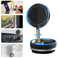 Support Téléphonique Magnétique 2025 à Succès Commercial pour Voiture, Maison et Sport – Pliable, Portable, Multifonctionnel et Flexible avec Fixation par Ventouse