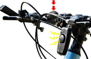 <span class=keywords><strong>Lucchetti</strong></span> per Biciclette ad Alta Sicurezza Wireless, Lucchetto Professionale Antifurto per Ciclismo <span class=keywords><strong>con</strong></span> Telecomando e <span class=keywords><strong>Allarme</strong></span> a Vibrazione 110dB - Product Image 2