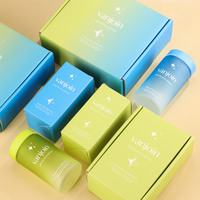 Coffret Cadeau Personnalisé de Bouteilles en Verre Dépoli pour Compléments Vitaminiques – Contenants Vides pour Capsules et Comprimés de Santé Diététique