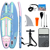 Planche à pagaie gonflable pour adultes de 11' x 33'', 335 cm, stable et polyvalente, 6 pouces d'épaisseur, planche rigide en DWF, 33 pouces de large