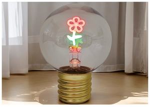 USB Rechargeable LED Edison <span class=keywords><strong>PC</strong></span> Shell G80 Ampoule Papillon Citrouille Rêve Chaleur Heureux Ampoule Alimentée par Batterie - Product Image 4