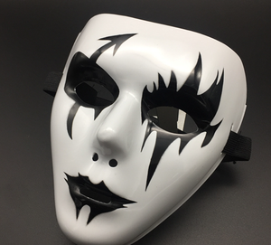 Halloween uomini donne maschera pittura nera maschere Full Face per Clown <span class=keywords><strong>fantasma</strong></span> Cosplay mascherata Hip Hop Dance Party - Product Image 4