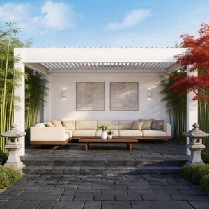 Ensemble de mobilier de jardin en aluminium : Chaise, Table, Banc, Tabouret, Chaise longue, Lit de repos, Chaise longue de <span class=keywords><strong>piscine</strong></span>, Chaise de <span class=keywords><strong>plage</strong></span>, Coussins et Oreillers - Product Image 1