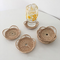 Style moderne, vente en gros, set de table en rotin naturel fait à la main, respectueux de l'environnement, pour la décoration de table, accessoires de cuisine