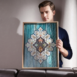 Latest Design Printed Modern Luxury Eco-Friendly Wooden Serving Tray for Restaurant Wedding Bathroom Use Single Pack <b>Stackable</b> - Product Image 1