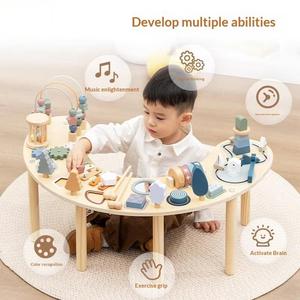 Table de jeu sensoriel en bois Montessori personnalisée pour enfants, centre d'activités pour bébés, jouets éducatifs pour enfants, garçons et filles - Product Image 2