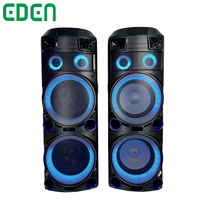Nouvel amplificateur audio en bois double 12 pouces, boîte DJ, haut-parleur puissant, système de son stéréo super basse, paire de haut-parleurs