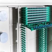 72F~576F SMC Centre de distribution de fibre optique SC/LC, Armoire de rue avec port IEC, Armoire de raccordement ODF 24 fibres