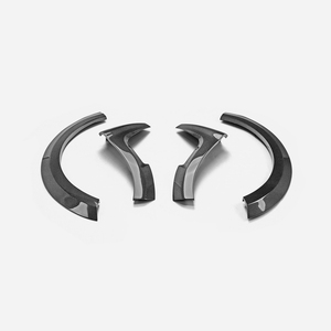 Guardabarros delanteros anchos tipo EPA para Fiat 595 695 Abarth S4 de fibra de carbono, 4 piezas - Product Image 1