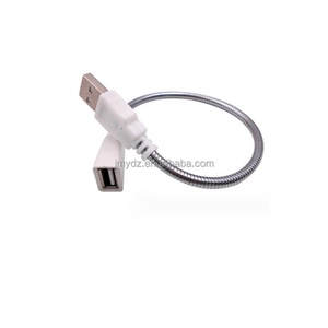 สายยืดหดโลหะสำหรับไฟ USB สายต่อไฟ USB สายไฟ USB สำหรับโคมไฟตั้งโต๊ะ สายยืดหดโลหะพร้อมหัวไฟ USB - Product Image 1
