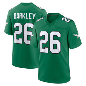 Venta al por mayor de calidad superior hombres Philadelphia 26 # Barkley #1Hurts #11 marrón #62 Kelce #33DEJEAN Jersey de fútbol americano cosido limitado - Product Image 4