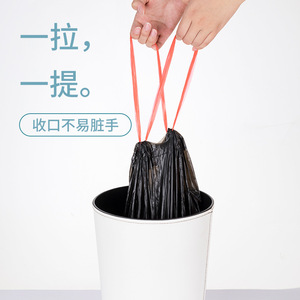 Household Tear Free Garbage Bags Thick Kitchen Roll Plastic Drawstring 46x50cm Large Capacity - Product Image 2