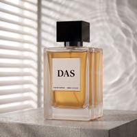 Flacon de parfum vide en verre rectangulaire 50 ml 100 ml avec pompe noire, bouchon carré mat, logo personnalisé, vente en gros, usine OEM
