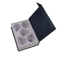 NOUVEAU Coffret Cadeau Rigide Magnétique Personnalisé en Carton, Finition Noire Luxe avec Lamination Mate, Matériaux Recyclés, Pliable pour Bougies et Portefeuilles
