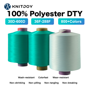 Múltiples especificaciones Certificado GRS Hilo texturizado de baja elasticidad LETY 100% Poliéster DTY Costura Tejer Teñido ecológico - Product Image 2