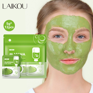 Produits de beauté pour soins de la peau en marque privée, masque à l'extrait de matcha vert biologique pour femmes, réparation de la peau et élimination de l'acné en marque privée - Product Image 2