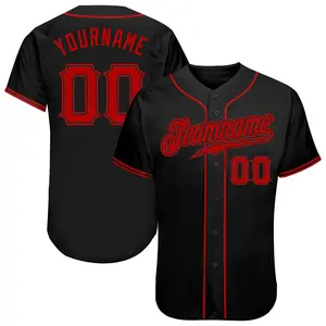 Vêtements de baseball à fines rayures vente en gros maillot de chemises de baseball haut de gamme maillot de fan de baseball personnalisé