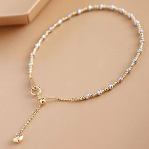 สร้อยข้อมือทองคำแท้ 18k Xinfly Au750 ดีไซน์ลูกปัดปรับได้ สำหรับผู้หญิง - Product Image 4