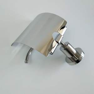 Satin 304 Stainless Steel Toilet <b>Paper</b> <b>Holder</b> - Wall Mounted Metal Bathroom Tissue Dispenser and Hand <b>Paper</b> Roll Rack - Product Image 4