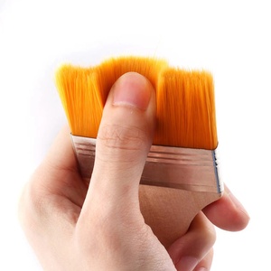 1 Buah Alat Sikat Gagang Kayu untuk Melukis Penyepuhan Sikat Daun Emas Dapat Dimakan Daun Emas untuk Makanan Alat Foil Emas Pena Lukisan Minyak - Product Image 2