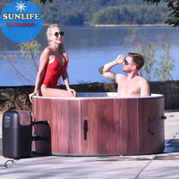 Vente directe d'usine Baignoires SPA gonflables, Durable Pas Cher Bain à remous Bain SPA 72 Pouces Grand Espace SPA Baignoires et Sauna Chambres