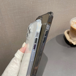 Funda de teléfono transparente ultrafina anticaída de cuatro esquinas para iPhone 15 14 <span class=keywords><strong>13</strong></span> 12 11 Pro Max Tpu funda protectora suave - Product Image 4