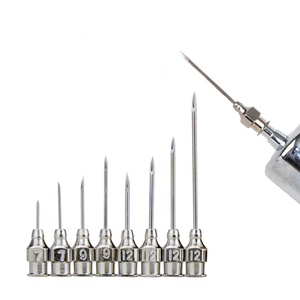 Aiguilles de vaccination réutilisables pour la volaille <span class=keywords><strong>Seringues</strong></span> vétérinaires en métal 12G-20G fabriquées en acier inoxydable pour une utilisation durable - Product Image 2
