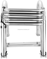 Herrajes marinos de alta calidad, pasamanos plegable oculto de acero inoxidable 316, escalera colgante telescópica, acero inoxidable 316