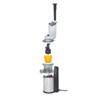 Nieuwe verticale slowjuicer met koude pers voor fruit, appel, sinaasappel en groenten