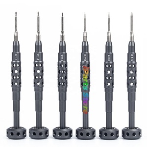 Juego de Destornilladores de Aluminio con Diseño de Panal de Abeja 2D IPARTS, Herramientas de Reparación de Teléfonos <span class=keywords><strong>Celulares</strong></span> Android con Dientes Antideslizantes y Fuerte Adsorción Magnética - Product Image 1