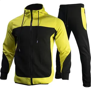 DOMAX New design uomo casual sport tuta sportiva in due pezzi maglione con cappuccio felpa con cappuccio personalizzata con cerniera