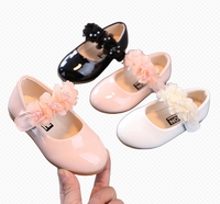 Chaussures en cuir souples pour filles, style princesse, ballerines, avec nœud, pour l'automne, idéales pour la danse, les mariages et les fêtes