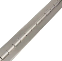 Charnière de piano longue et continue en acier doux plaqué zinc, robuste, de conception industrielle, pour hangars, charnière en acier inoxydable